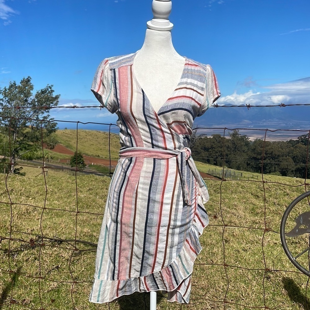 FREE People Wrap it up mini wrap dress XS